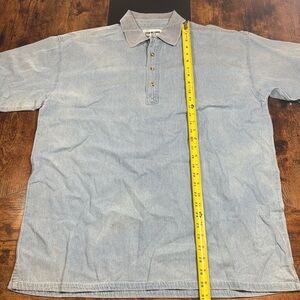 Wanted Blue Polo Shirt with Relaxed Fit and Classic Collar